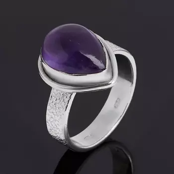 Кольцо аметист (серебро 925 пр.) размер 17,5