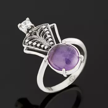 Кольцо аметист (серебро 925 пр.) размер 18,5
