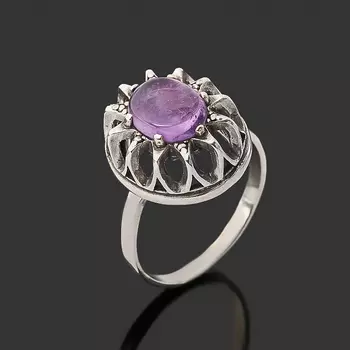 Кольцо аметист (серебро 925 пр.) размер 17,5