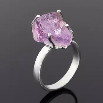 Кольцо аметист (серебро 925 пр.) размер 18