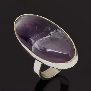 Кольцо аметист (серебро 925 пр.) размер 18