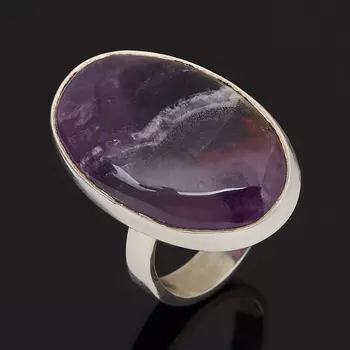 Кольцо аметист (серебро 925 пр.) размер 18