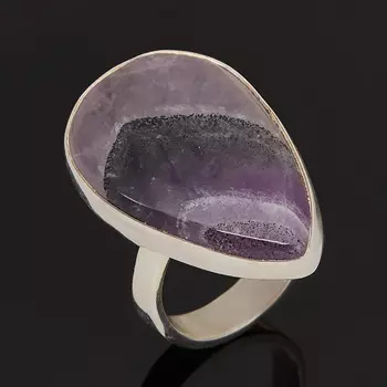 Кольцо аметист (серебро 925 пр.) размер 18