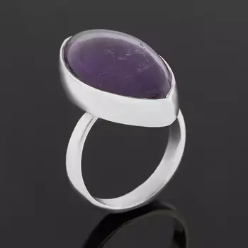 Кольцо аметист (серебро 925 пр.) (регулируемый) размер 18