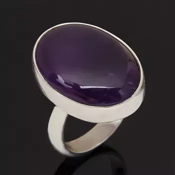 Кольцо аметист (серебро 925 пр.) (регулируемый) размер 18