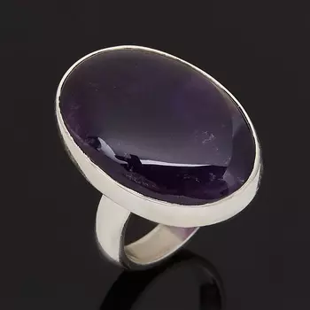 Кольцо аметист (серебро 925 пр.) (регулируемый) размер 18