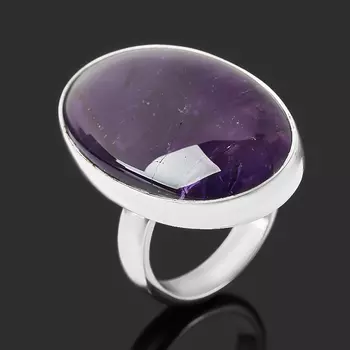 Кольцо аметист (серебро 925 пр.) (регулируемый) размер 18
