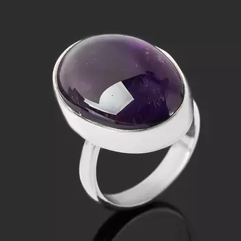 Кольцо аметист (серебро 925 пр.) (регулируемый) размер 18