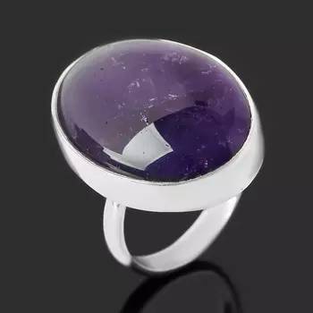 Кольцо аметист (серебро 925 пр.) (регулируемый) размер 18