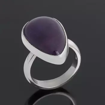 Кольцо аметист (серебро 925 пр.) (регулируемый) размер 17,5