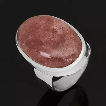 Кольцо авантюрин красный (серебро 925 пр.) размер 17,5