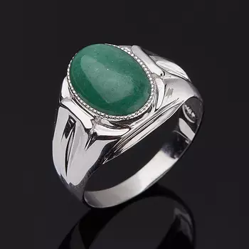 Кольцо авантюрин (серебро 925 пр.) размер 20