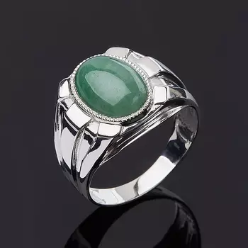 Кольцо авантюрин (серебро 925 пр.) размер 21