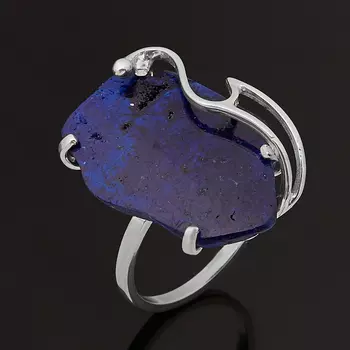 Кольцо азурит (серебро 925 пр.) размер 18