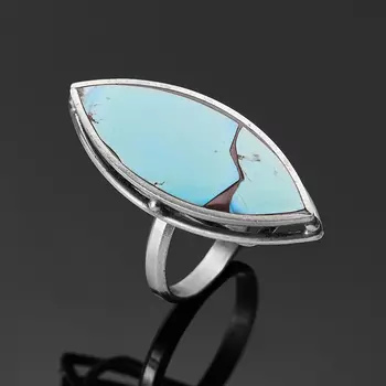 Кольцо бирюза (нейзильбер) размер 17,5