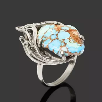 Кольцо бирюза (нейзильбер) размер 18,5