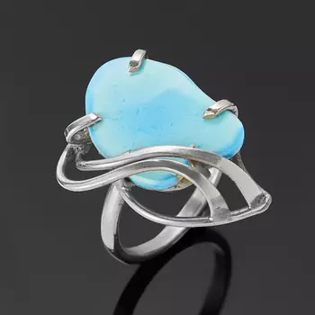 Кольцо бирюза (нейзильбер) размер 18