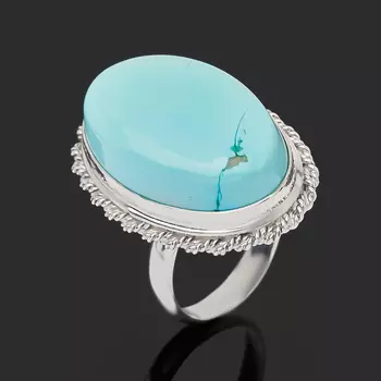 Кольцо бирюза (серебро 925 пр.) размер 17,5