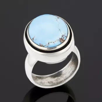 Кольцо бирюза (серебро 925 пр.) размер 17,5