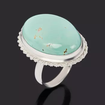 Кольцо бирюза (серебро 925 пр.) размер 17,5