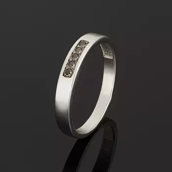 Кольцо бриллиант (серебро 925 пр.) огранка размер 19