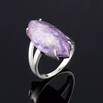 Кольцо чароит (серебро 925 пр.) размер 18,5