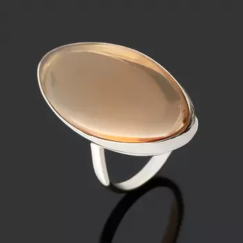 Кольцо цитрин (нейзильбер) размер 17,5