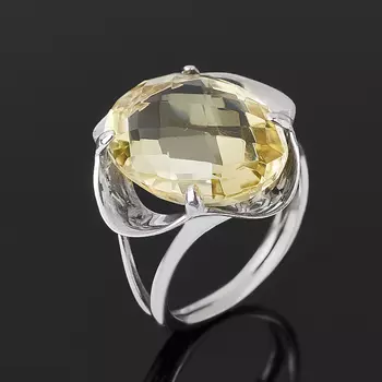 Кольцо цитрин (серебро 925 пр.) огранка размер 18,5