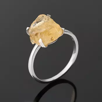 Кольцо цитрин (серебро 925 пр.) размер 18,5