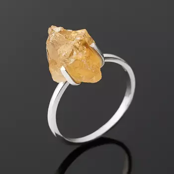 Кольцо цитрин (серебро 925 пр.) размер 18,5