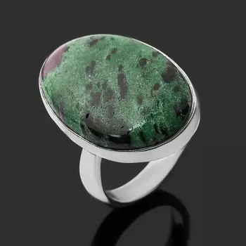 Кольцо цоизит (серебро 925 пр.) (регулируемый) размер 18