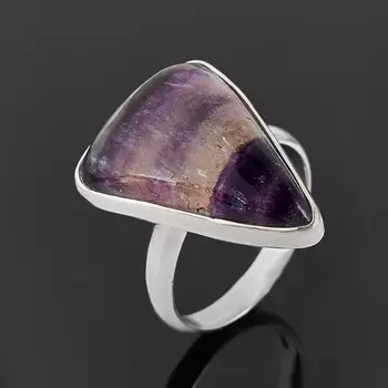 Кольцо флюорит (серебро 925 пр.) размер 18