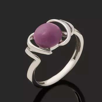 Кольцо фосфосидерит (серебро 925 пр. родир. бел.) размер 17,5