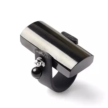 Кольцо гагат (биж. сплав, каучук) (регулируемый) размер 16