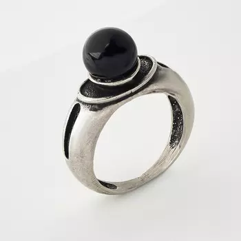 Кольцо гагат (биж. сплав оксидир.) размер 17