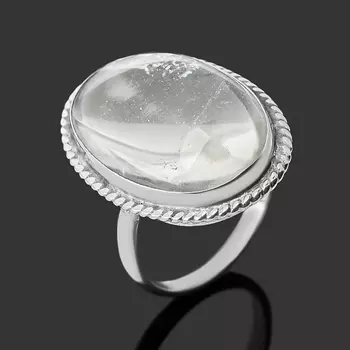 Кольцо горный хрусталь (нейзильбер) размер 17,5