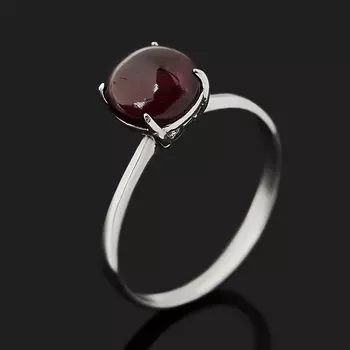 Кольцо гранат альмандин (серебро 925 пр.) размер 18