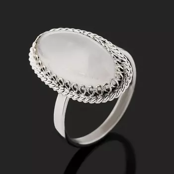 Кольцо халцедон (нейзильбер) размер 16,5