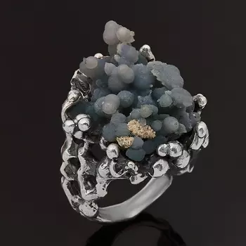 Кольцо халцедон (серебро 925 пр.) размер 19