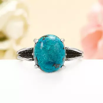 Кольцо хризоколла (серебро 925 пр.) размер 17