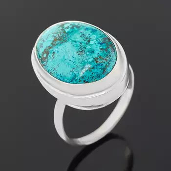 Кольцо хризоколла (серебро 925 пр.) размер 17,5