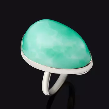 Кольцо хризопраз (нейзильбер) размер 18,5