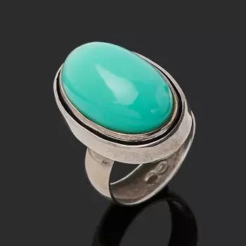 Кольцо хризопраз (серебро 925 пр.) размер 18