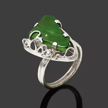 Кольцо хромдиопсид (нейзильбер) размер 18,5