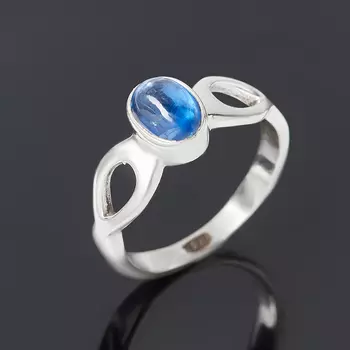 Кольцо кианит синий (серебро 925 пр. оксидир.) размер 17