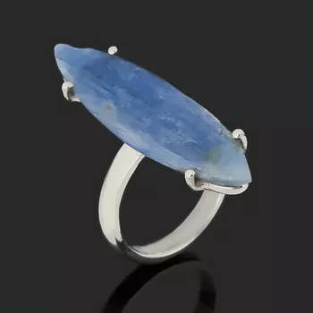 Кольцо кианит синий (серебро 925 пр.) размер 17