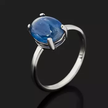 Кольцо кианит синий (серебро 925 пр.) размер 17,5