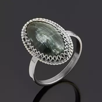 Кольцо клинохлор (серафинит) (нейзильбер) размер 17,5