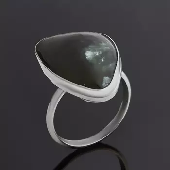 Кольцо клинохлор (серафинит) (нейзильбер) размер 18