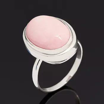 Кольцо коралл розовый (серебро 925 пр.) размер 18,5